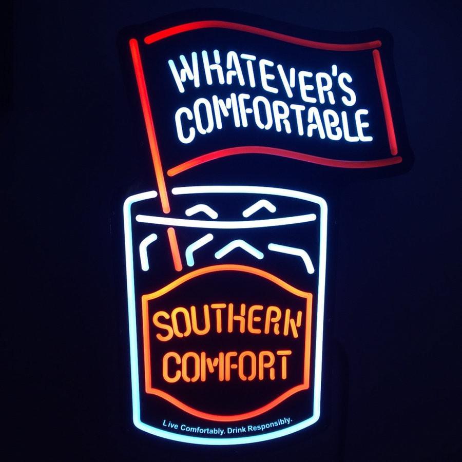 Southern Comfort Glass Neon Sign